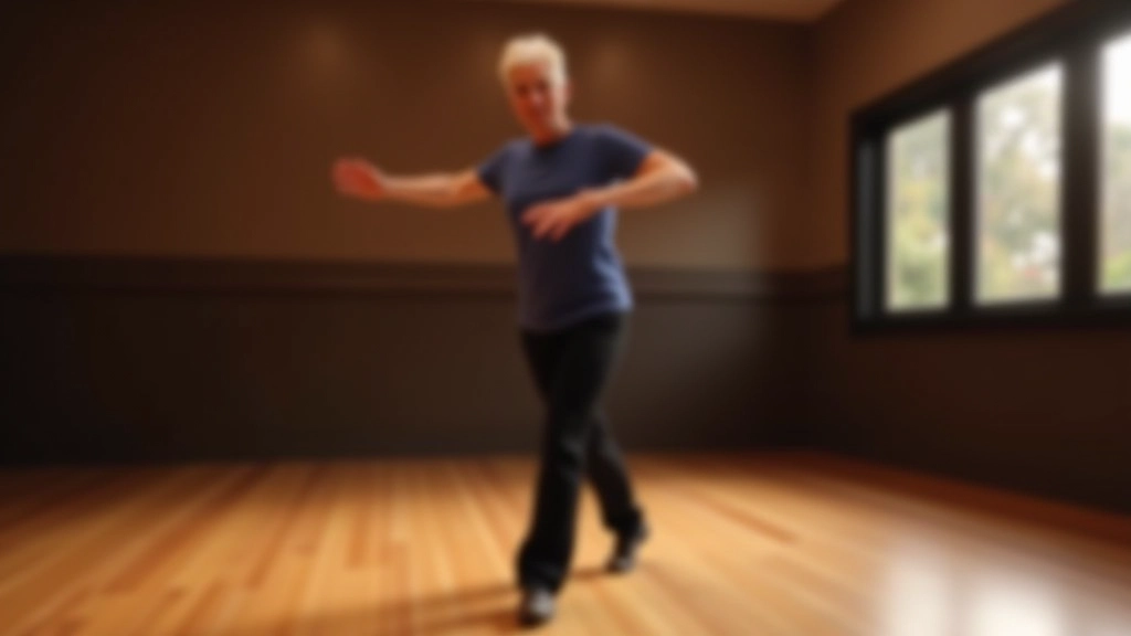 Group of smiling adults in salsa class learning basic steps